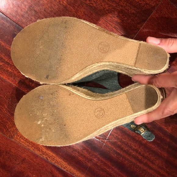 Xhilaration Denim Wedge Shoe, 8 1/2 - Picture 5 of 5